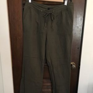 Wide leg linen pants